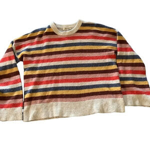 Madewell XXS oversized striped sweater with flare arms